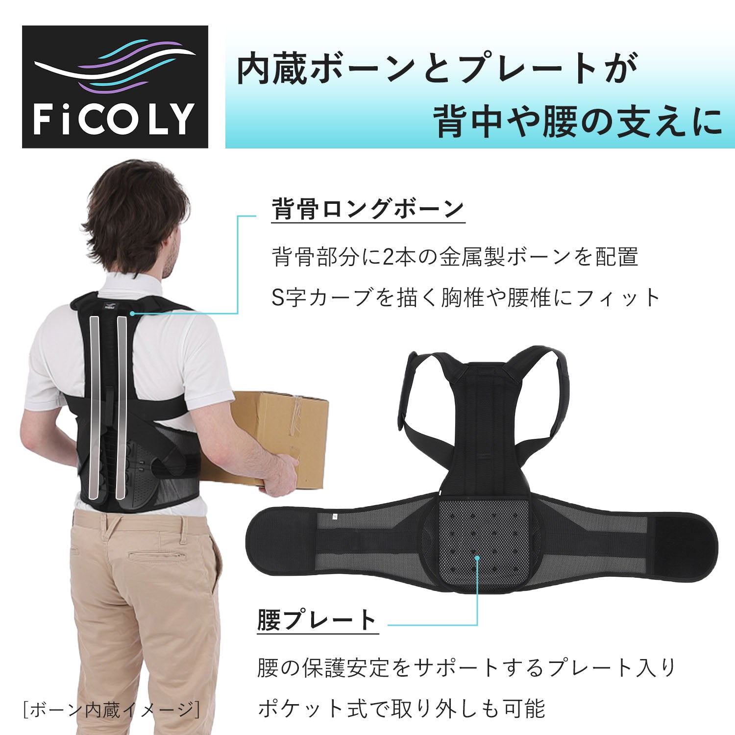 背中・腰サポーター FB-4 - FiCOLY（フィコリー）公式オンライン