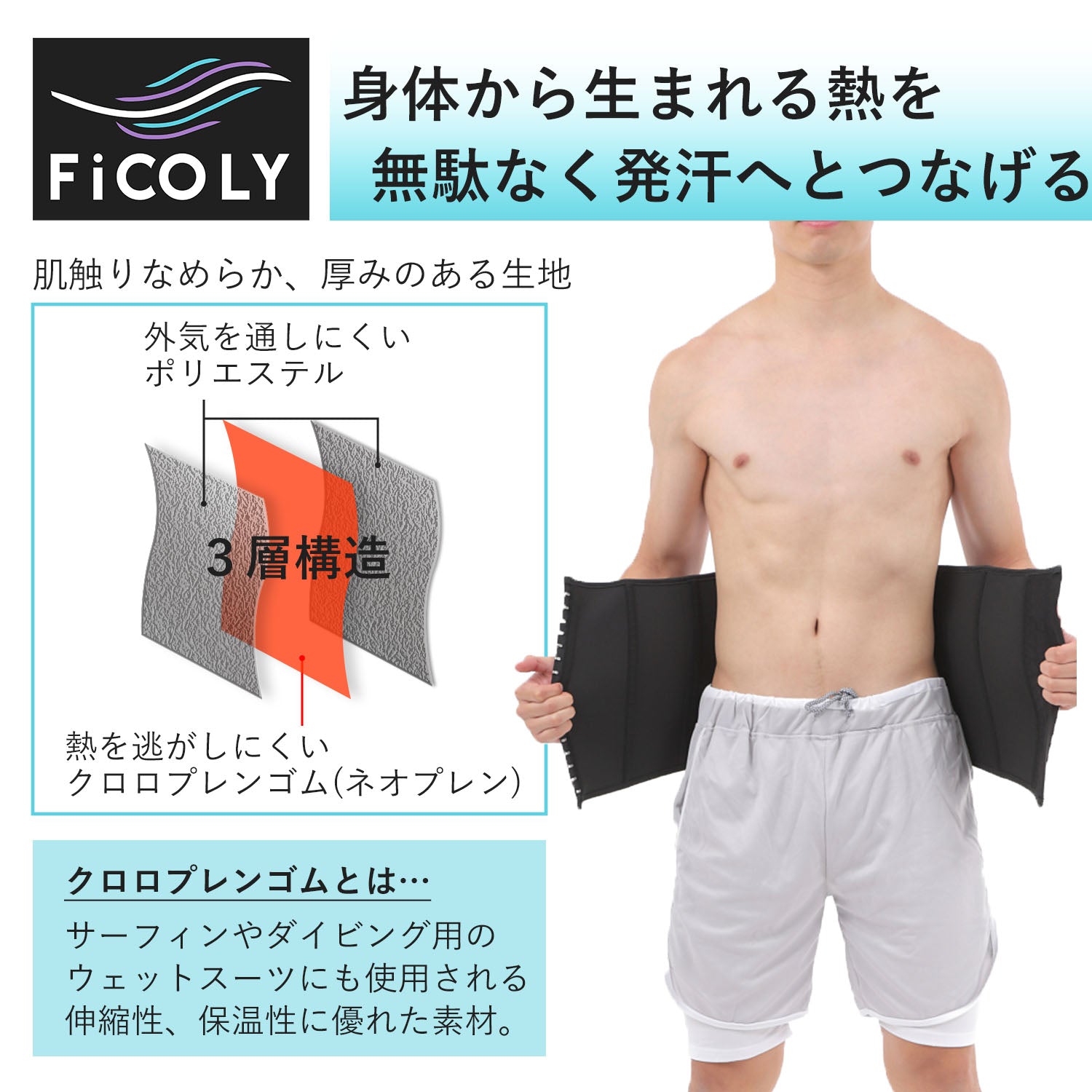 【定価14万円】 BIORUBBER シェイプアップベルト　美姿勢　Lサイズ残1 シェイプアップベルト メンズ FSWM-2 - FiCOLY（フィコリー）公式