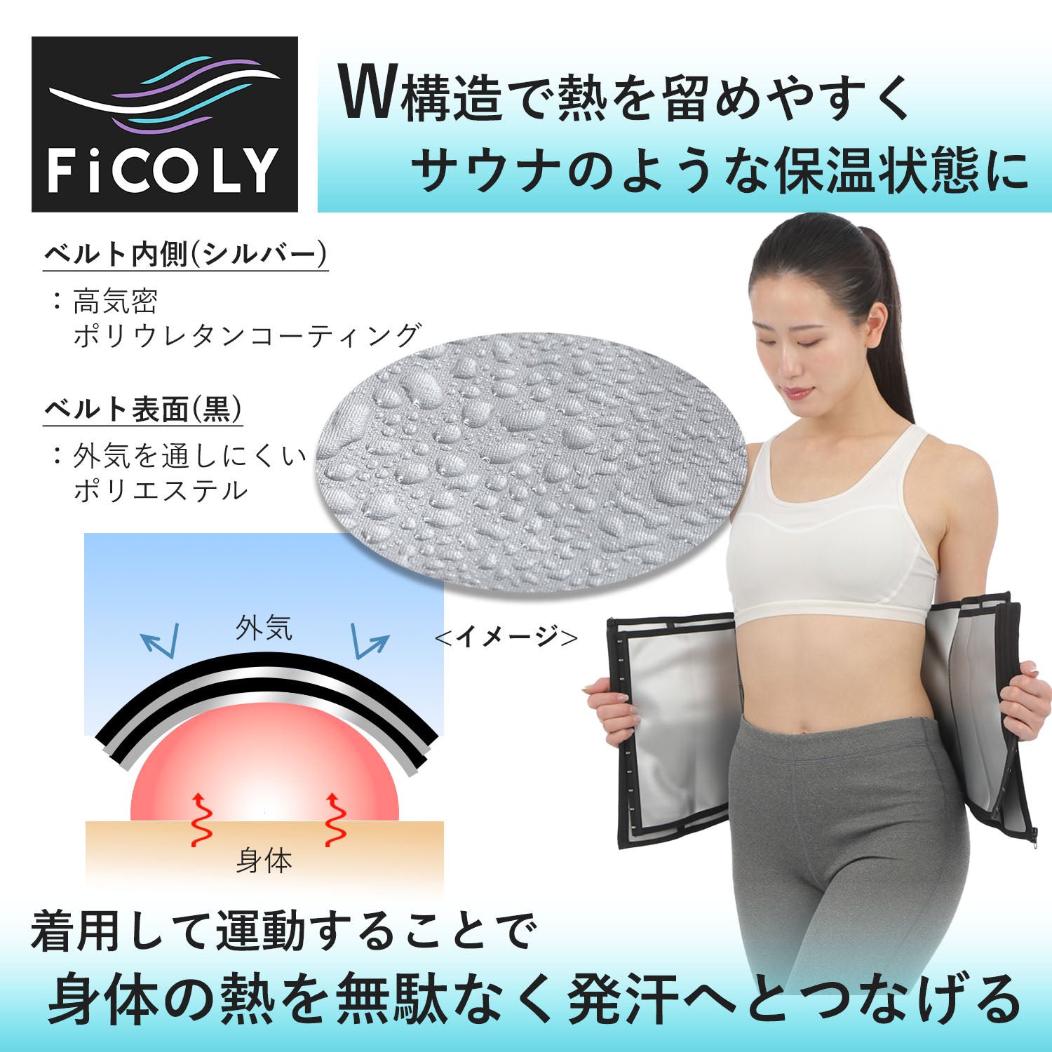 シェイプアップベルト レディース FSWW-3 - FiCOLY（フィコリー）公式