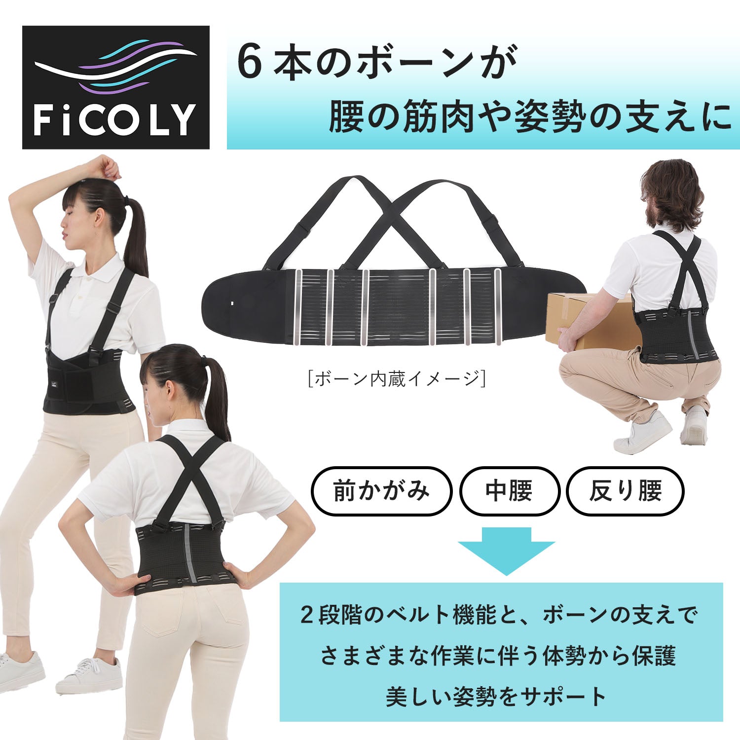 腰サポーター FW-7 - FiCOLY（フィコリー）公式オンラインストア