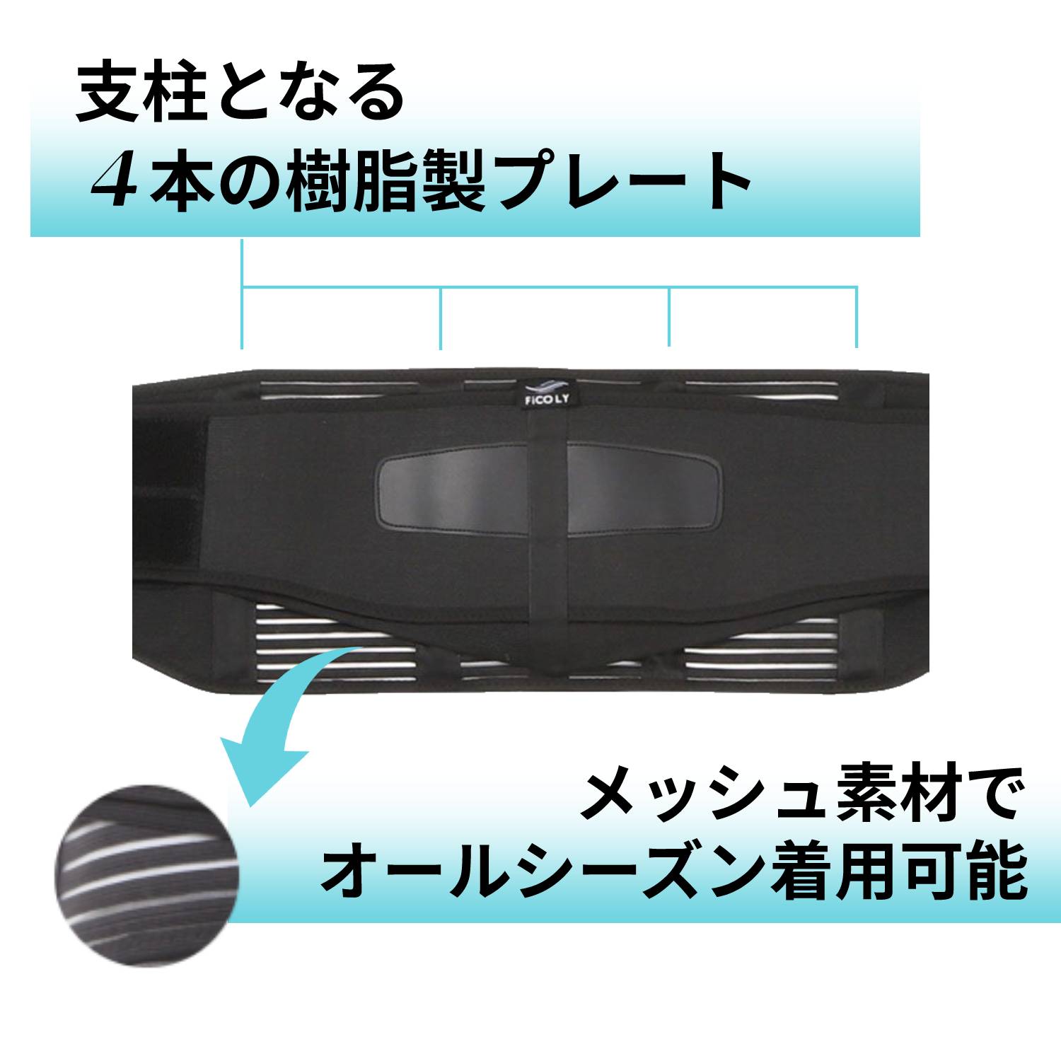 腰を支えながら、歩いて筋トレ。 サポトレ(R) サポトレサマー(R
